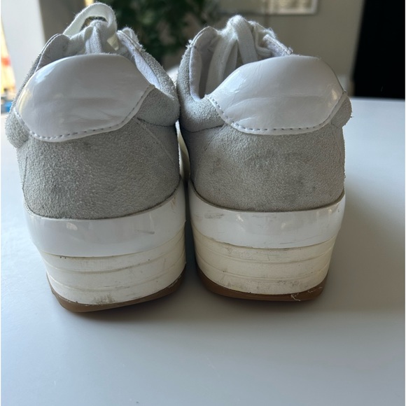 ZARA TRAFALUC WHITE PLATFORM SNEAKER - Picture 3 of 5